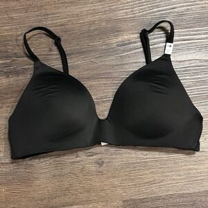 NWT PINK Victoria's Secret Black 34B Wear Everywhere Wireless Push Up Bra